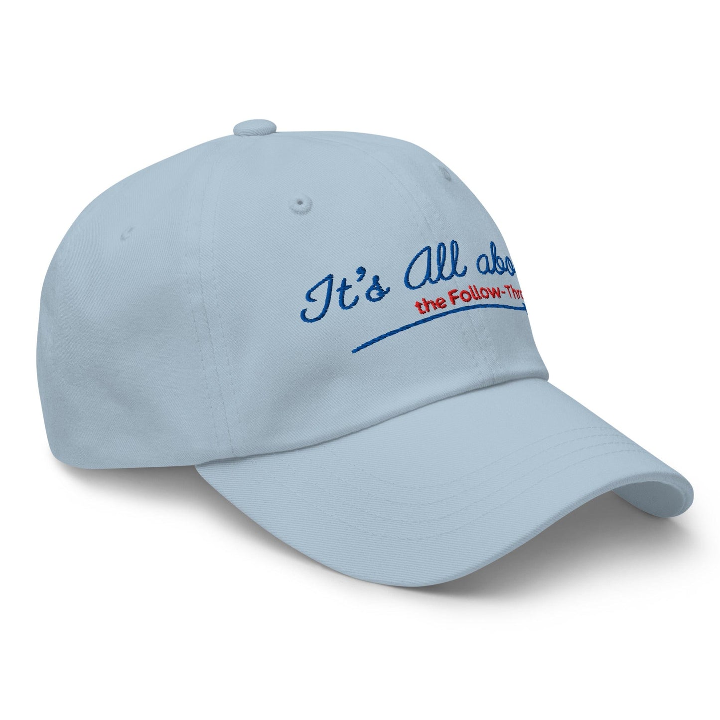 It's All About the Follow-Through Embroidered Golf Cap - Funny Golf Tee by Swing Epic
