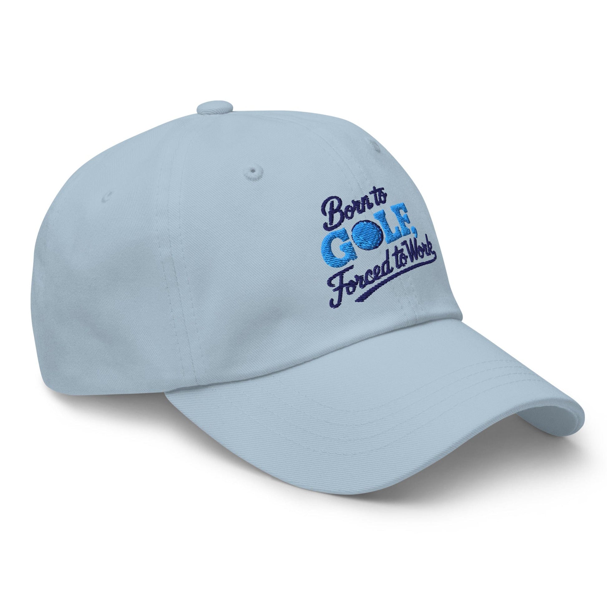 Born to Golf Forced to Work Fun Unique Embroidered Golf Cap - Funny Golf Tee by Swing Epic
