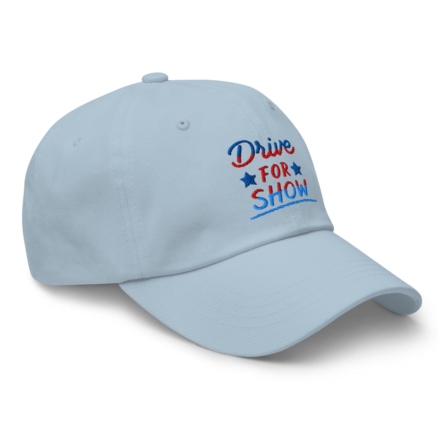 Drive For Show Patriotic Fun Embroidered Golf Cap - Funny Golf Tee by Swing Epic
