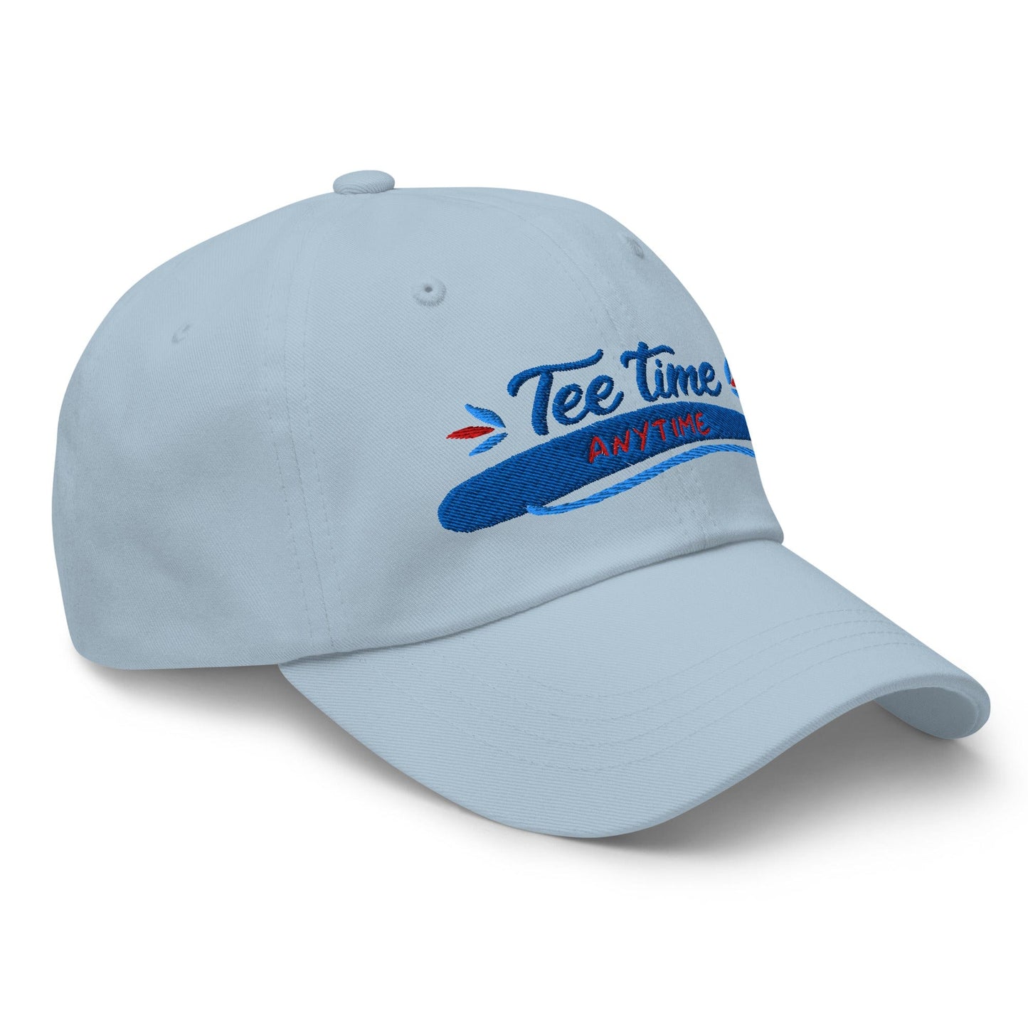 Tee Time Anytime Fun Embroidered Golf Cap - Funny Golf Tee by Swing Epic