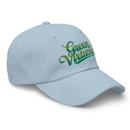 Green Virtuoso Embroidered Golf Cap - Funny Golf Tee by Swing Epic