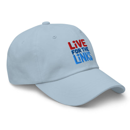 Live For The Links Fun Embroidered Golf Cap - Funny Golf Tee by Swing Epic
