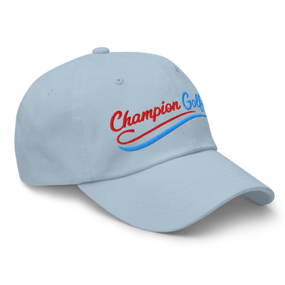 Champion Golfer Sparkling Star Fun Embroidered Golf Cap - Funny Golf Tee by Swing Epic