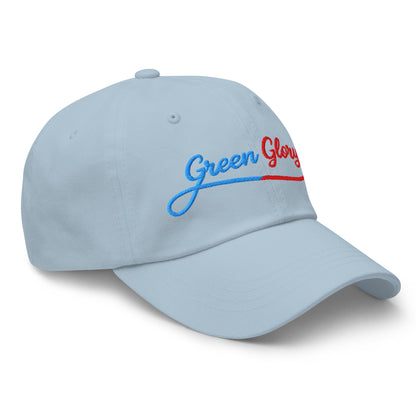 Green Glory Star Fun Floral Print Embroidered Golf Cap - Funny Golf Tee by Swing Epic