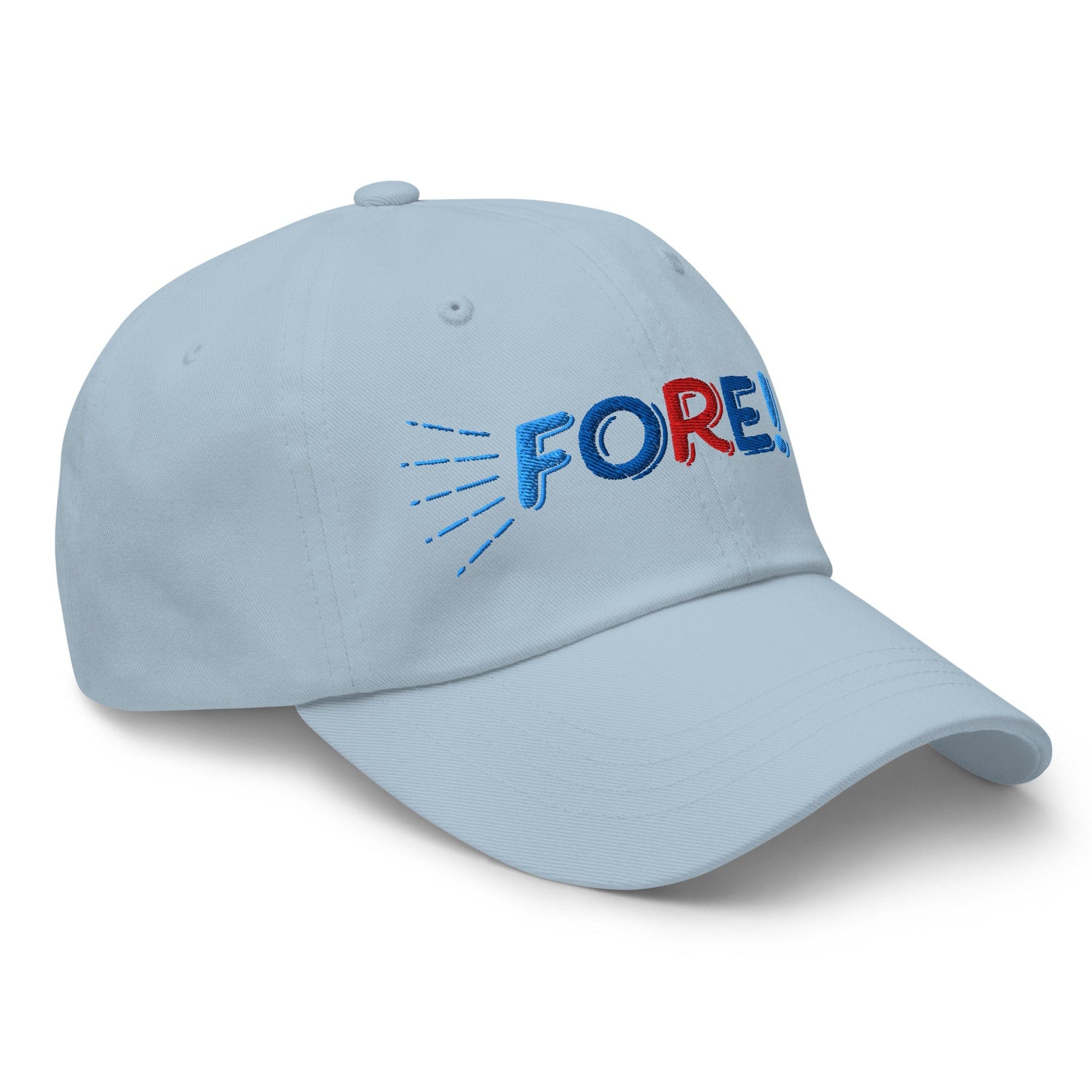 FORE! Quirky Embroidered Golf Cap - Funny Golf Tee by Swing Epic