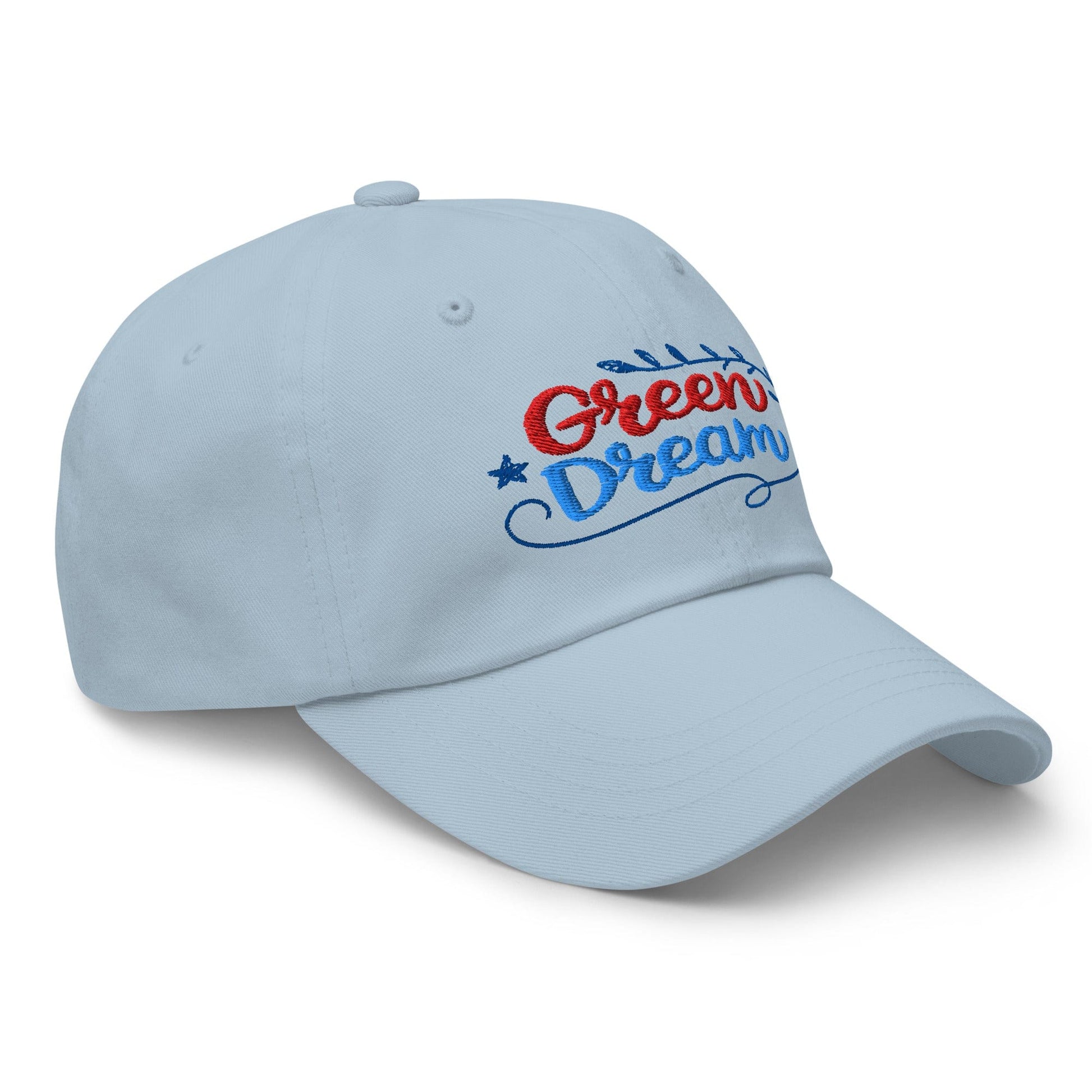 Green Dream Stars and Leaves Fun Embroidered Golf Cap - Funny Golf Tee by Swing Epic