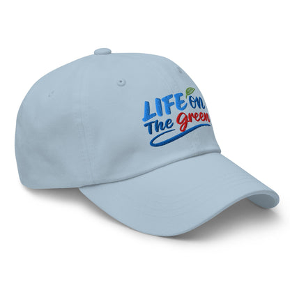 LIFE on The Green Embroidered Golf Cap - Funny Golf Tee by Swing Epic