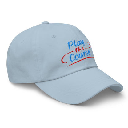 Play the Course Fun Spirit Embroidered Golf Cap - Funny Golf Tee by Swing Epic