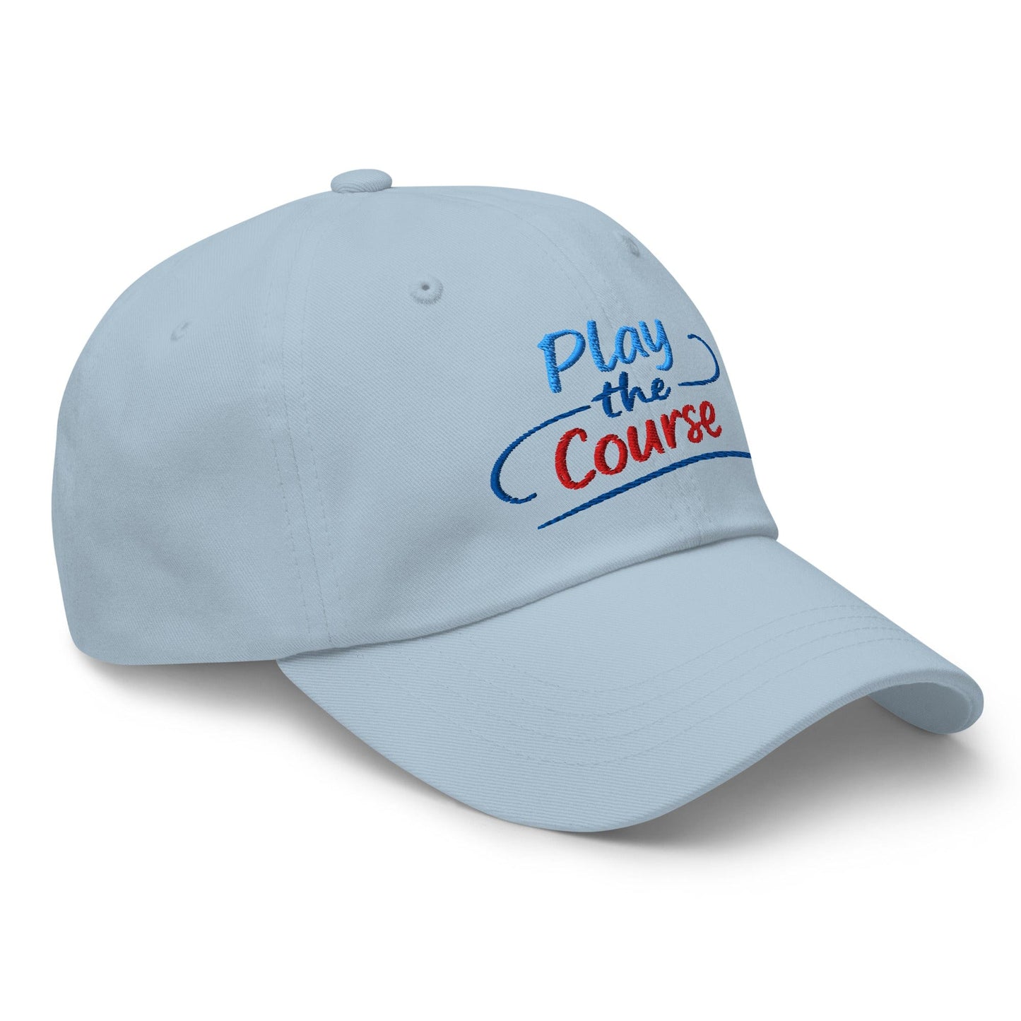 Play the Course Fun Spirit Embroidered Golf Cap - Funny Golf Tee by Swing Epic