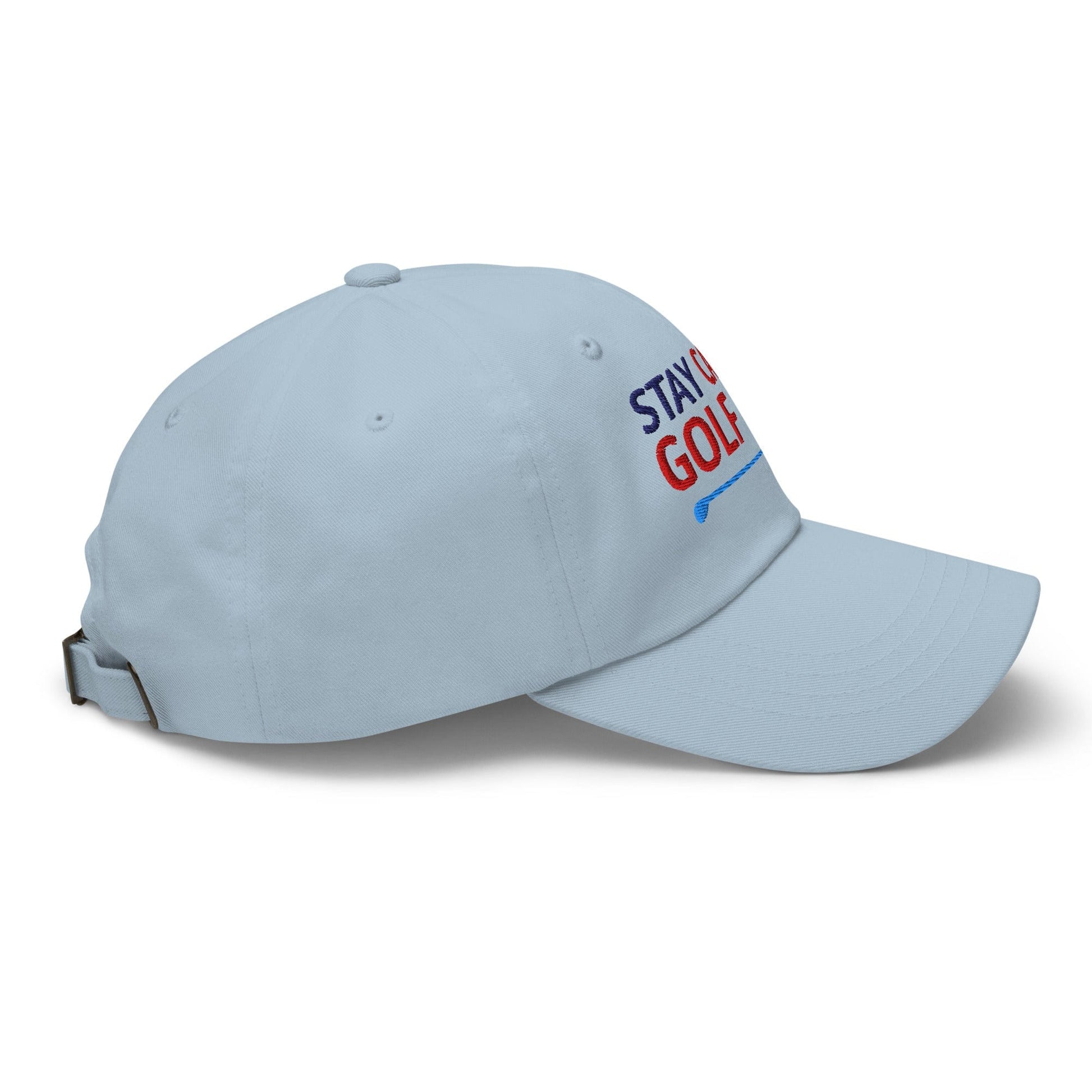 Stay Calm & Golf On Funny Embroidered Golf Cap - Funny Golf Tee by Swing Epic