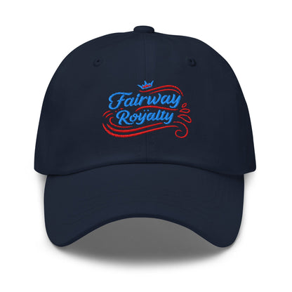 Fairway Royalty Swirls Leaf Detailed Embroidered Golf Cap - Funny Golf Tee by Swing Epic
