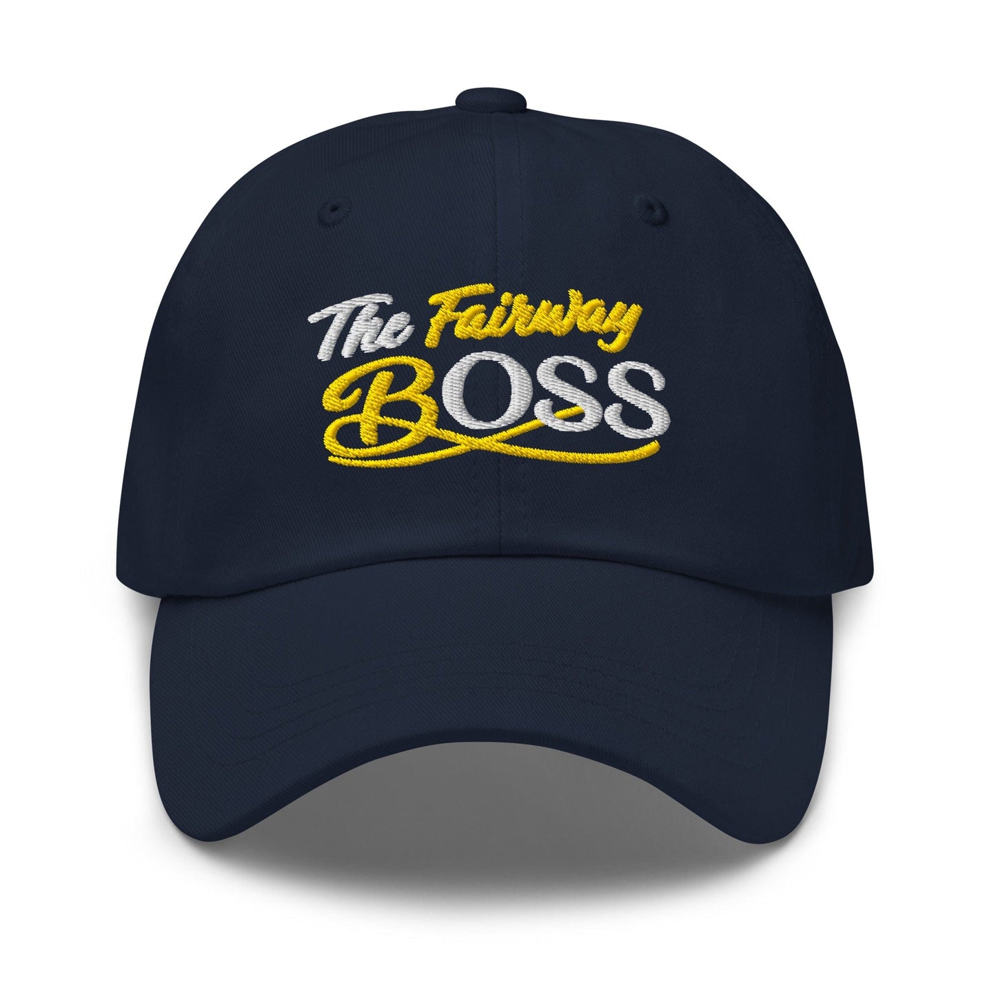 The Fairway Boss Sparkling Glitter Print Embroidered Golf Cap - Funny Golf Tee by Swing Epic