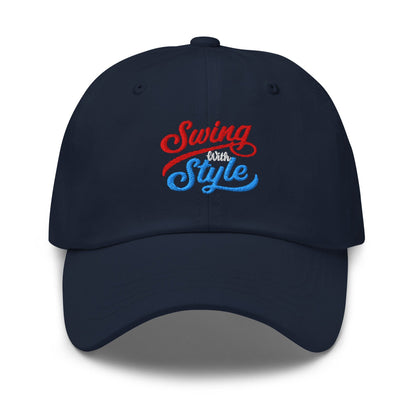 Swing With Style Fun Embroidered Golf Cap - Funny Golf Tee by Swing Epic