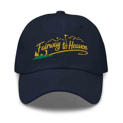 Fairway to Heaven Embroidered Golf Cap - Funny Golf Tee by Swing Epic
