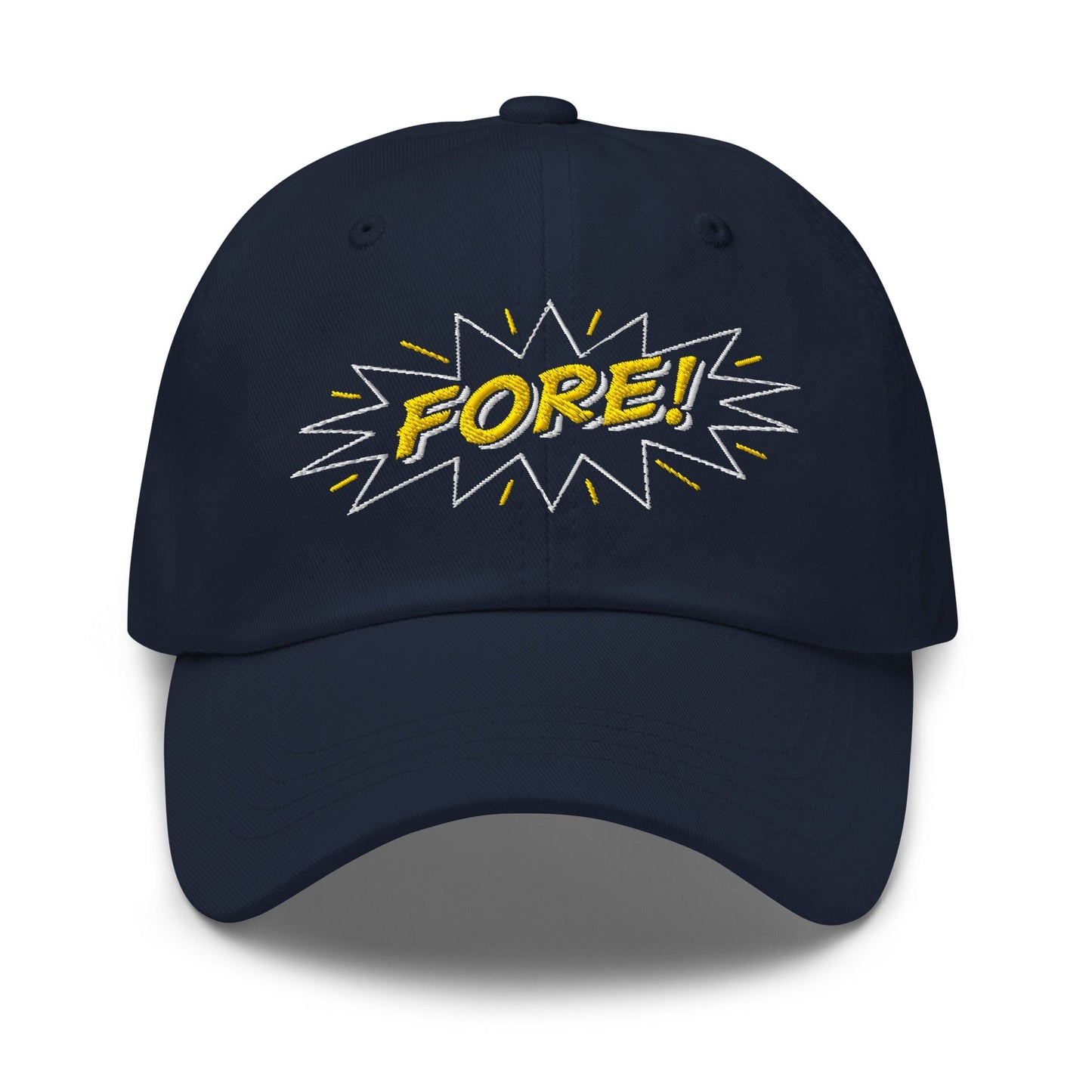 FORE! Quirky and Fun Embroidered Golf Cap - Funny Golf Tee by Swing Epic
