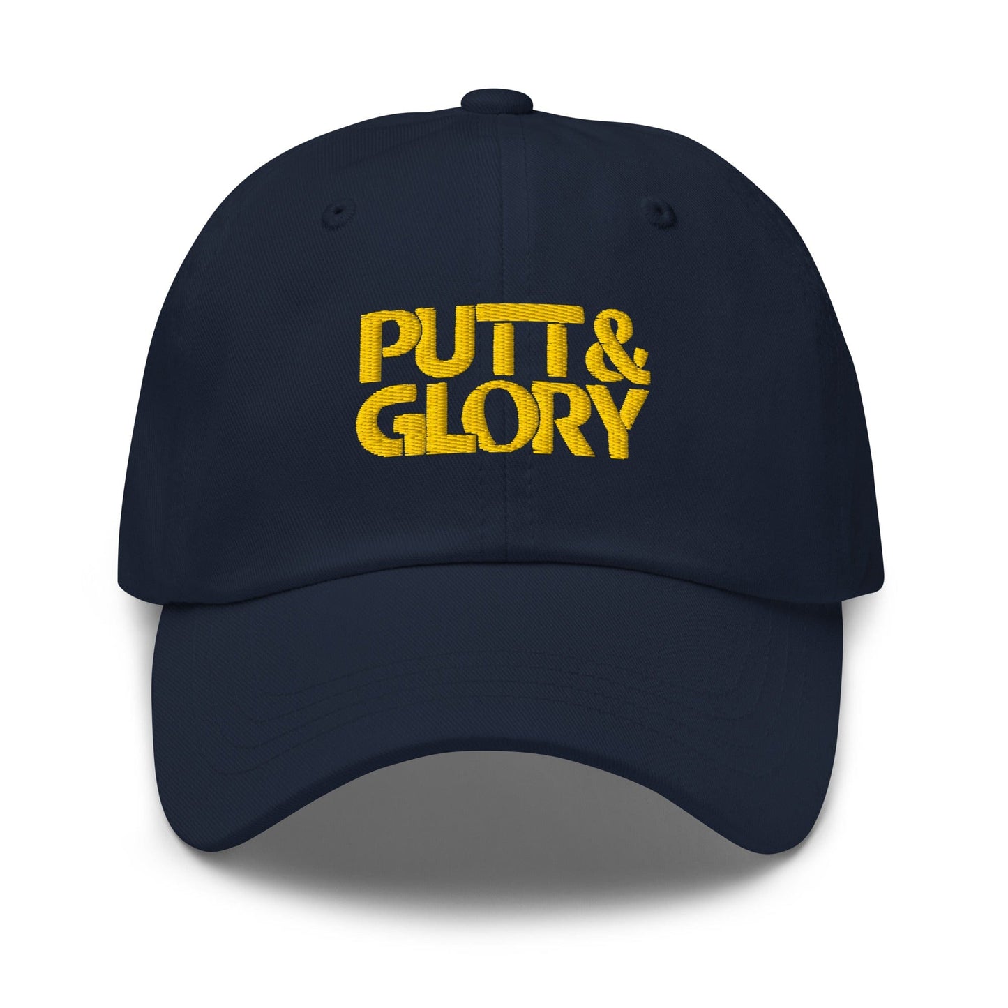 Putt and Glory Embroidered Golf Cap - Funny Golf Tee by Swing Epic