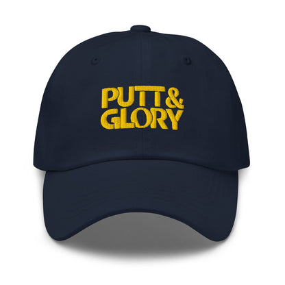 Putt and Glory Embroidered Golf Cap - Funny Golf Tee by Swing Epic
