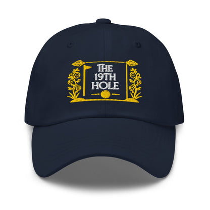 The 19th Hole Fun Embroidered Golf Cap - Funny Golf Tee by Swing Epic