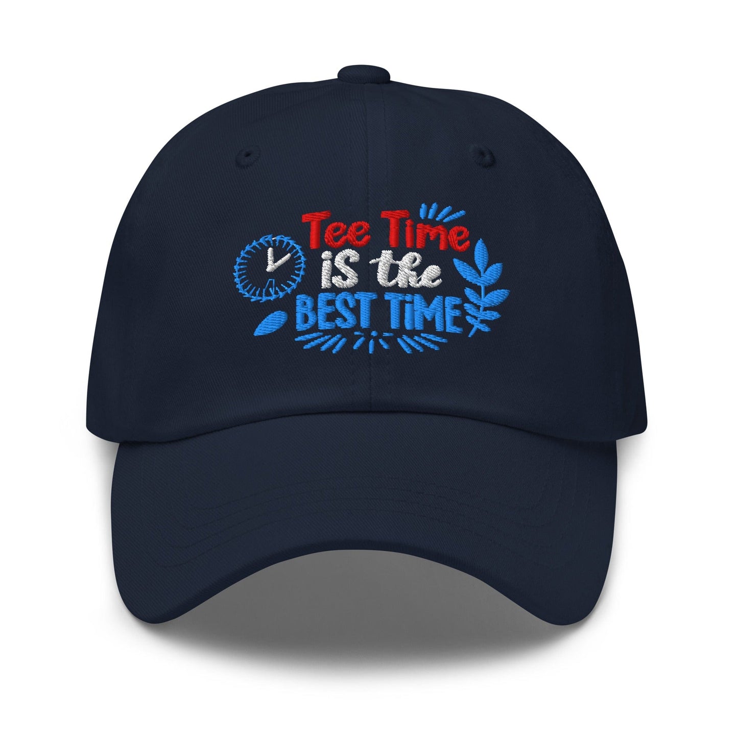 Tee Time is the Best Time Embroidered Golf Cap - Funny Golf Tee by Swing Epic
