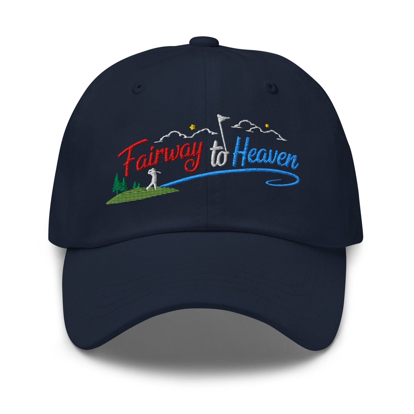 Fairway to Heaven Embroidered Golf Cap - Funny Golf Tee by Swing Epic