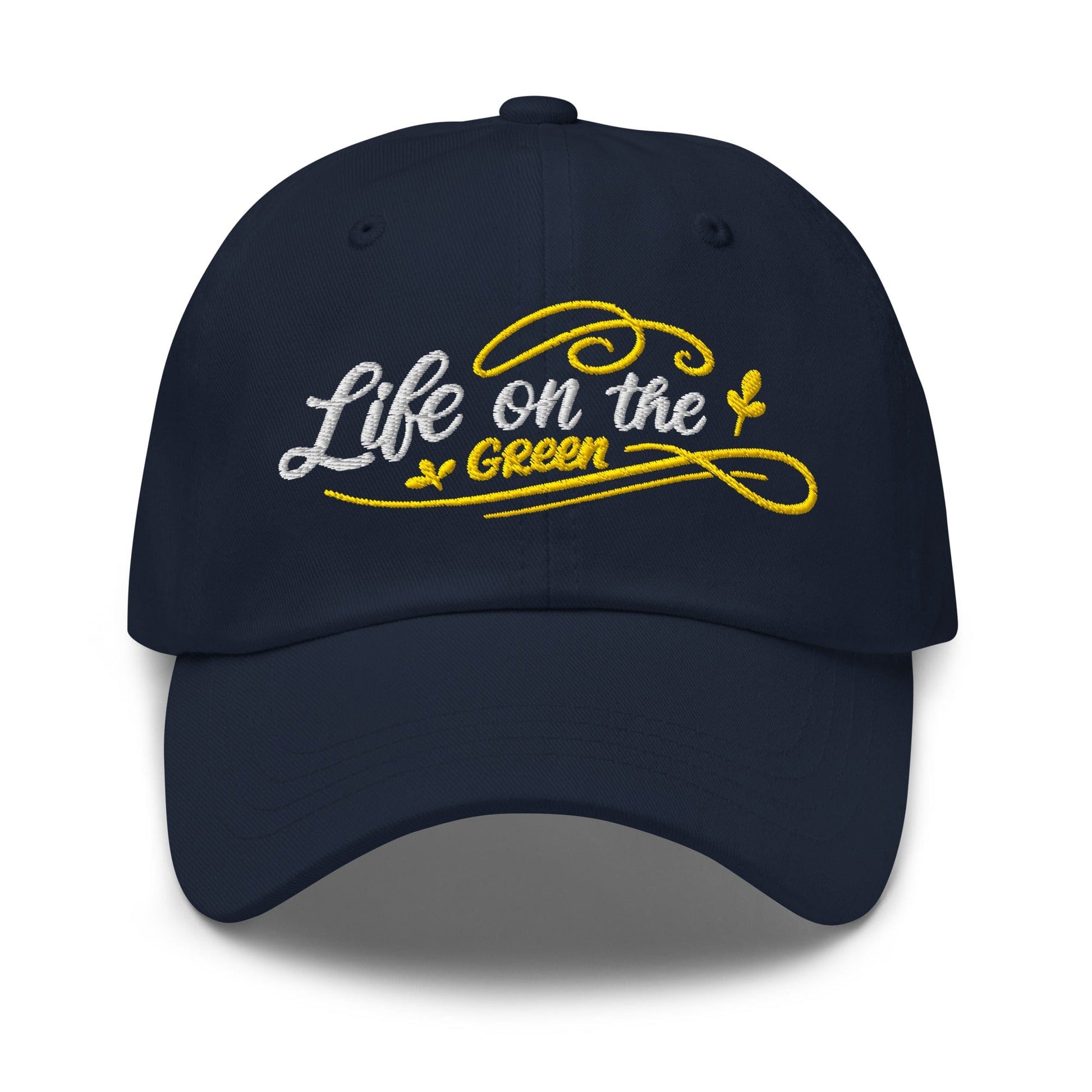 Life on the Green Quirky Fun Design Embroidered Golf Cap - Funny Golf Tee by Swing Epic