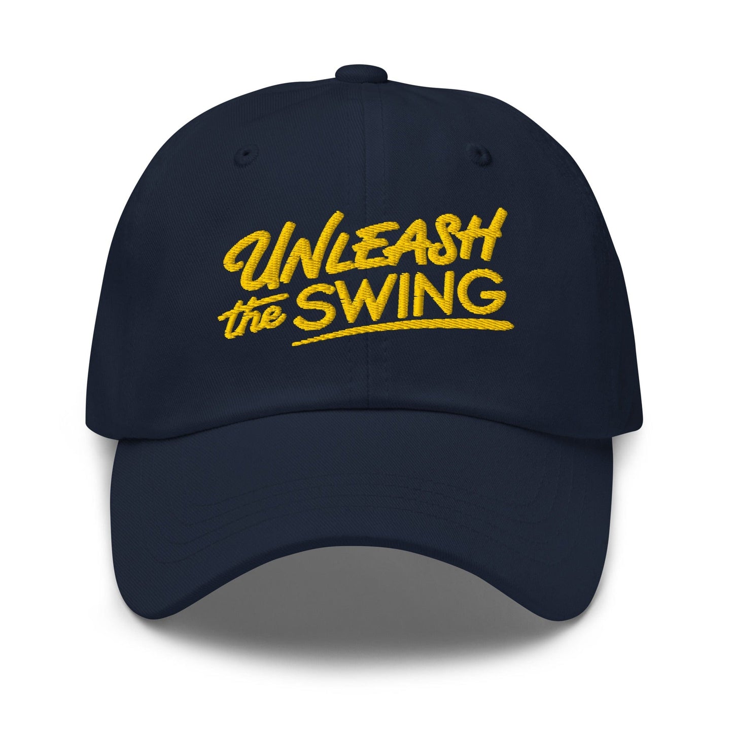Unleash The Swing Embroidered Golf Cap - Funny Golf Tee by Swing Epic