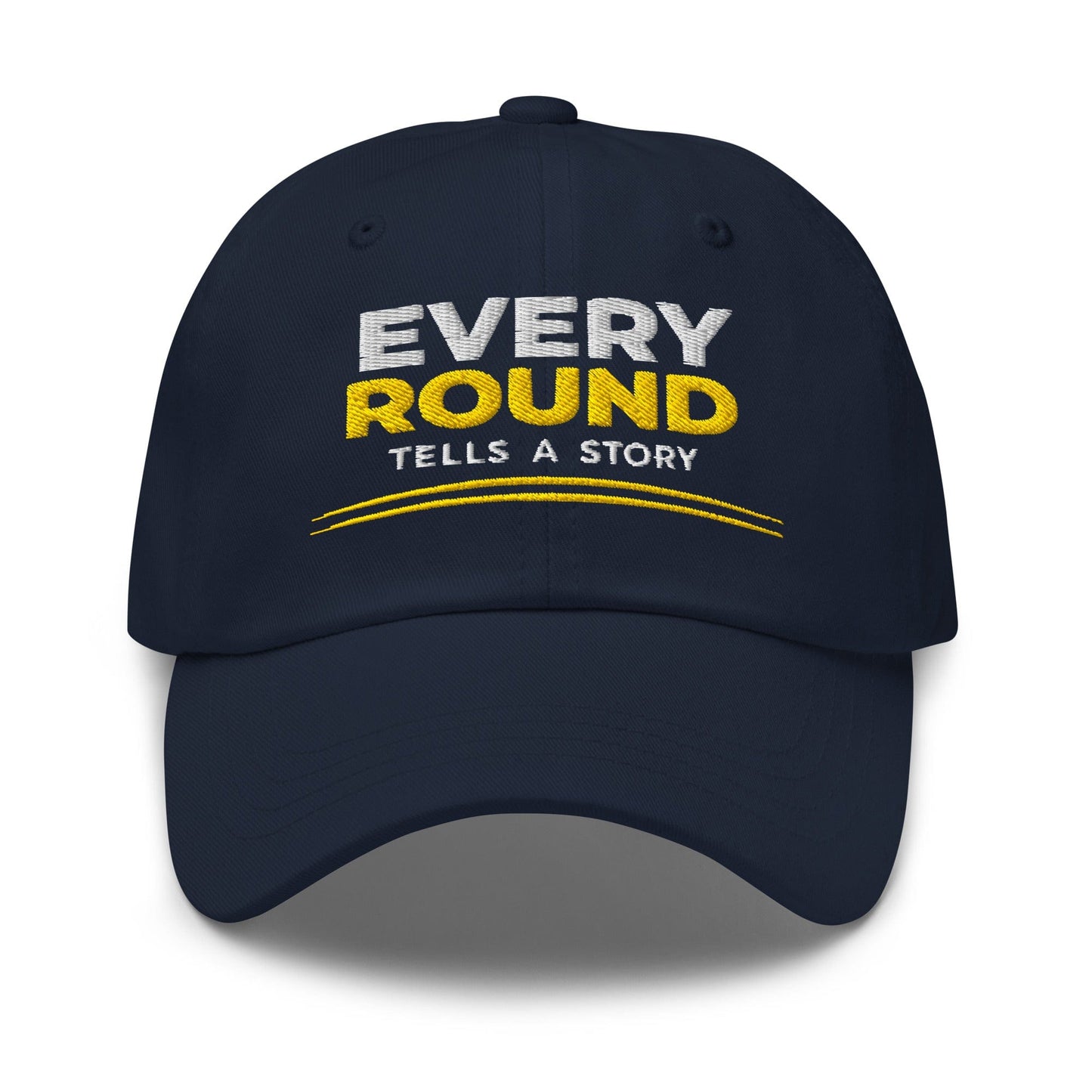 Every Round Tells A Story Embroidered Golf Cap - Funny Golf Tee by Swing Epic
