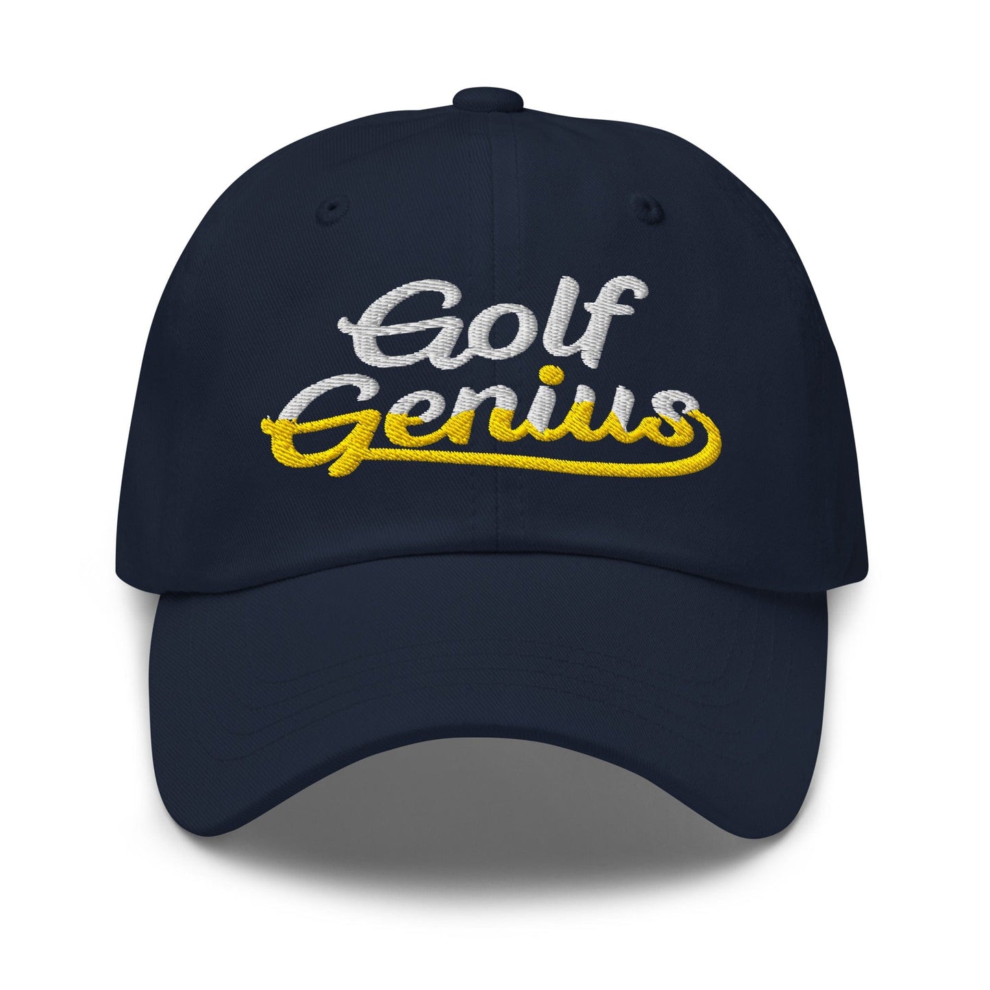 Golf Genius Quirky Fun Spirit Embroidered Golf Cap - Funny Golf Tee by Swing Epic