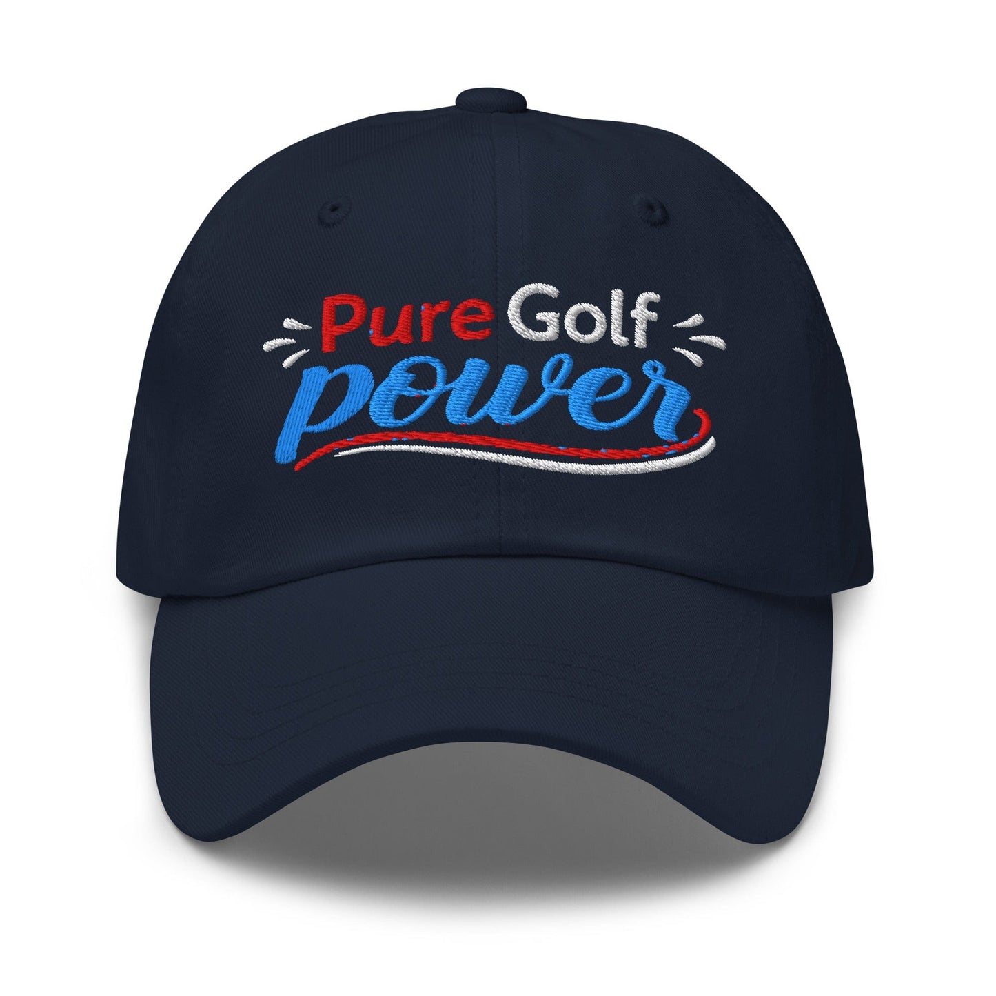 Pure Golf Power Embroidered Golf Cap - Funny Golf Tee by Swing Epic