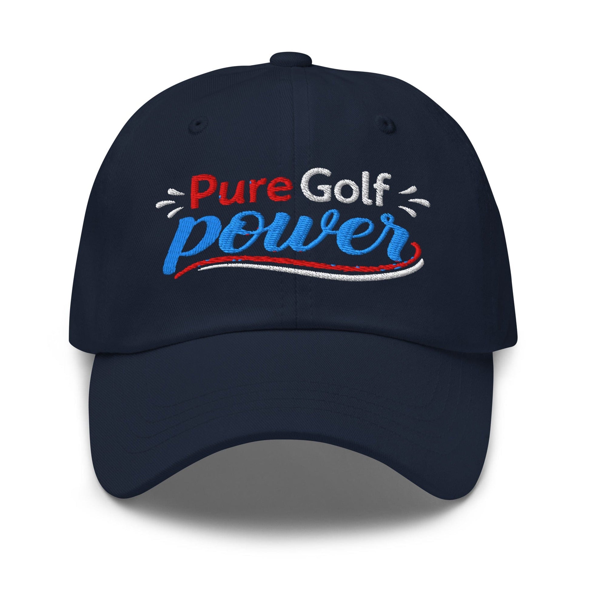 Pure Golf Power Embroidered Golf Cap - Funny Golf Tee by Swing Epic