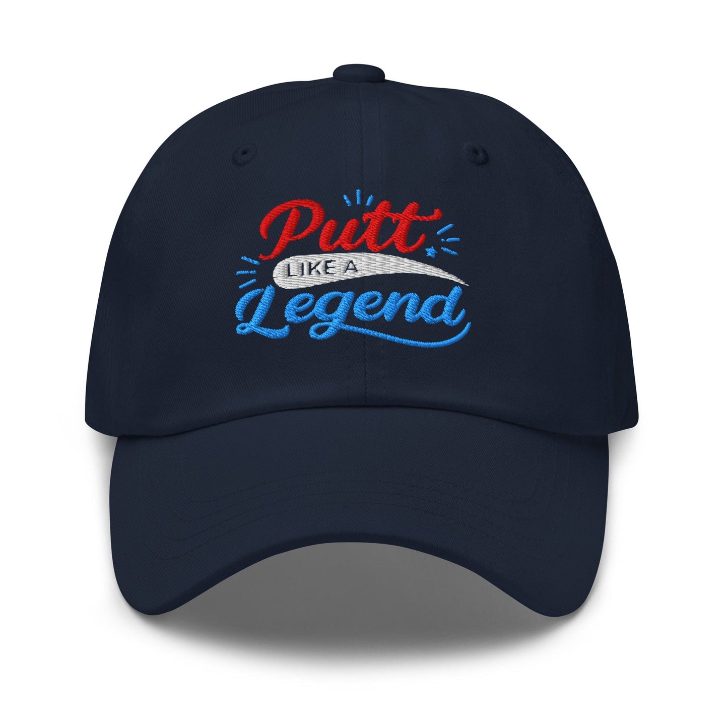 Putt Like A Legend Fun and Unique Embroidered Golf Cap - Funny Golf Tee by Swing Epic
