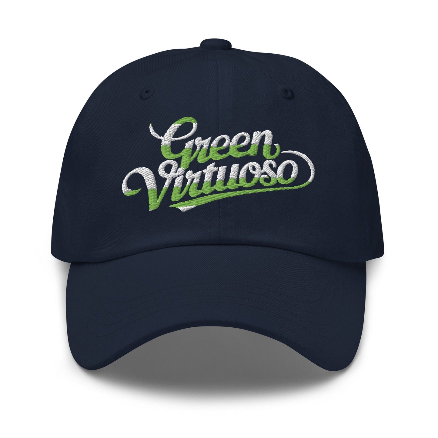 Green Virtuoso Embroidered Golf Cap - Funny Golf Tee by Swing Epic