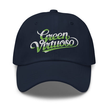 Green Virtuoso Embroidered Golf Cap - Funny Golf Tee by Swing Epic