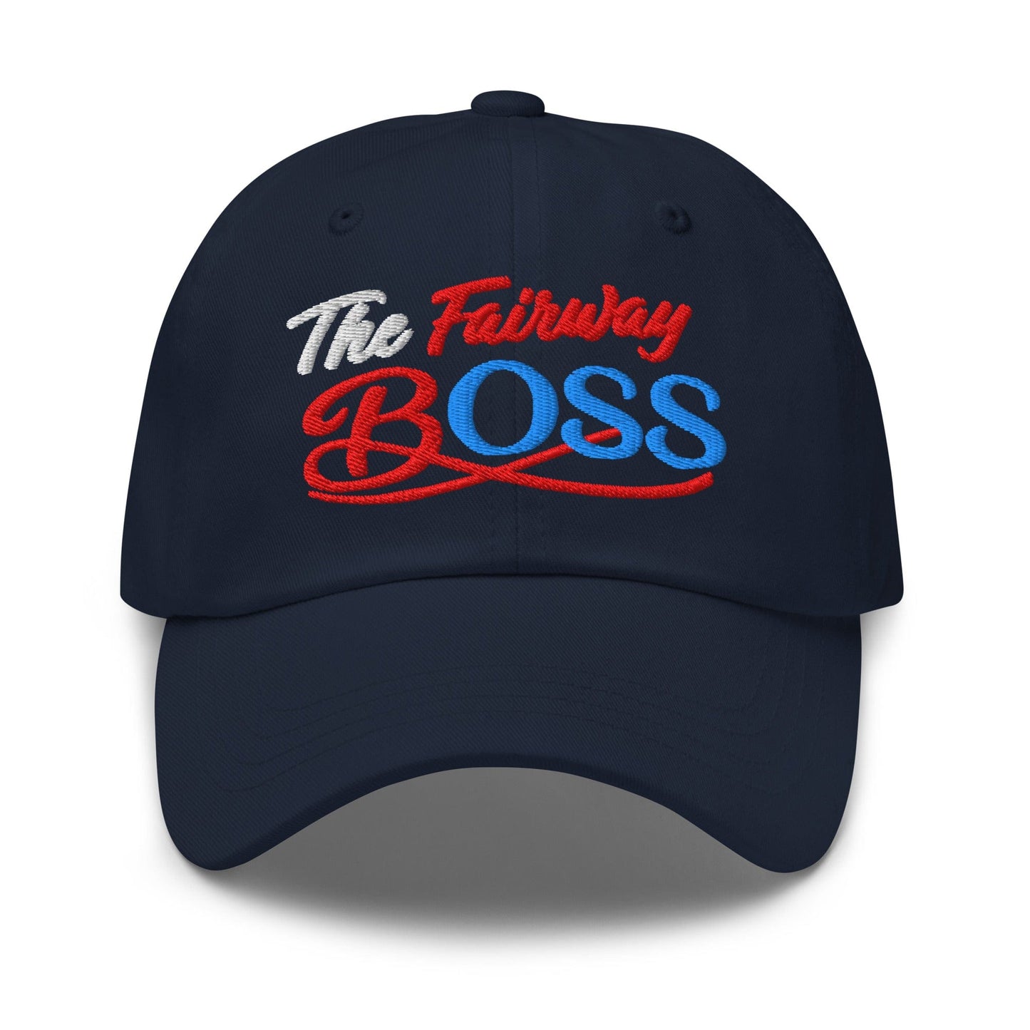 The Fairway Boss Sparkling Glitter Print Embroidered Golf Cap - Funny Golf Tee by Swing Epic