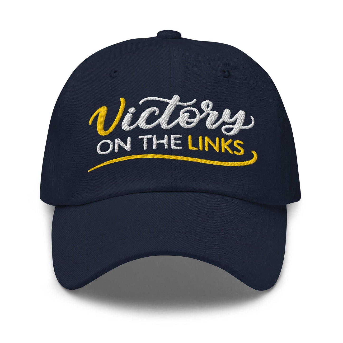 Victory on the Links Fun and Unique Embroidered Golf Cap - Funny Golf Tee by Swing Epic