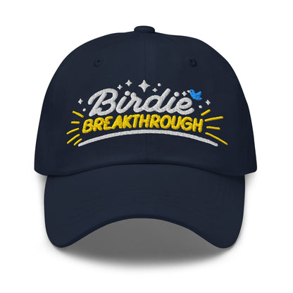 Birdie Breakthrough Embroidered Golf Cap - Funny Golf Tee by Swing Epic