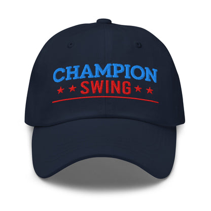 Champion Swing Star-Studded Fun Embroidered Golf Cap - Funny Golf Tee by Swing Epic