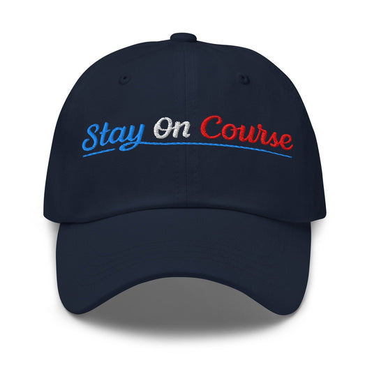 Stay On Course Embroidered Golf Cap - Funny Golf Tee by Swing Epic