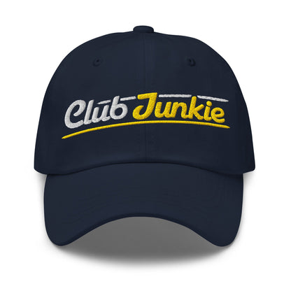 Club Junkie Embroidered Golf Cap - Funny Golf Tee by Swing Epic