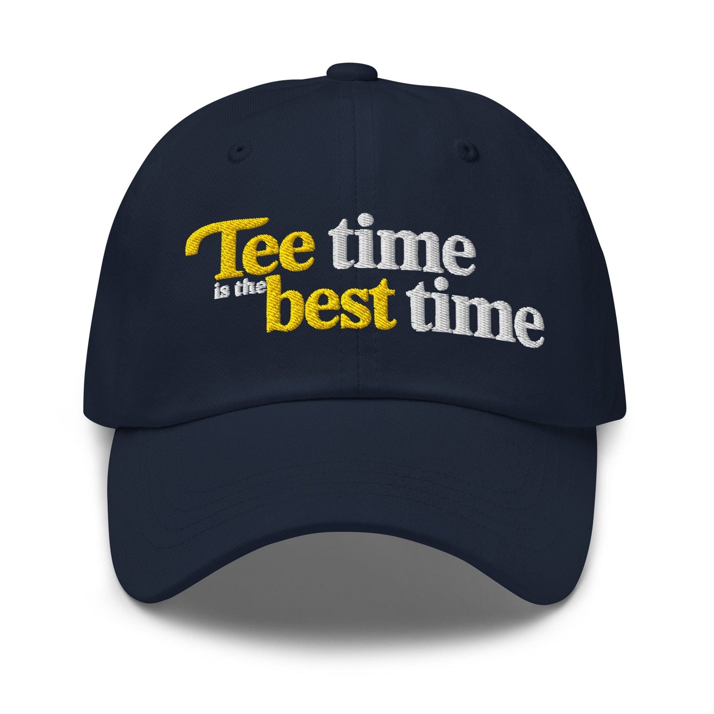 Tee Time is the Best Time Embroidered Golf Cap - Funny Golf Tee by Swing Epic