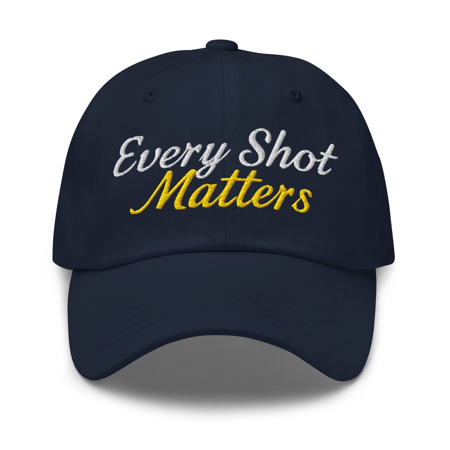 Every Shot Matters Fun Embroidered Golf Cap - Funny Golf Tee by Swing Epic