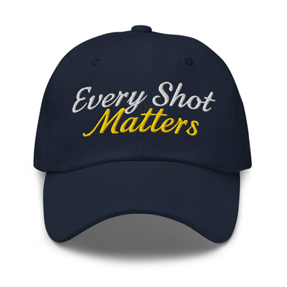 Every Shot Matters Fun Embroidered Golf Cap - Funny Golf Tee by Swing Epic