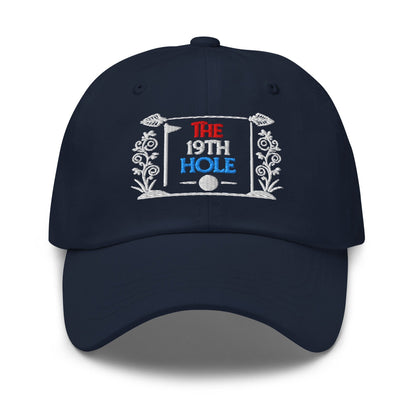 The 19th Hole Fun Embroidered Golf Cap - Funny Golf Tee by Swing Epic