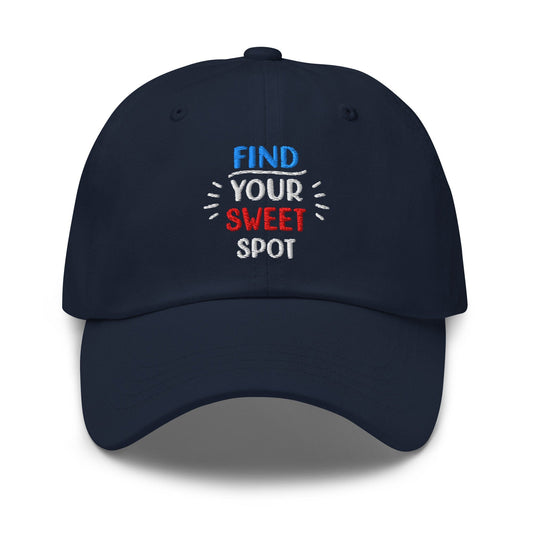 Find Your Sweet Spot Embroidered Golf Cap - Funny Golf Tee by Swing Epic