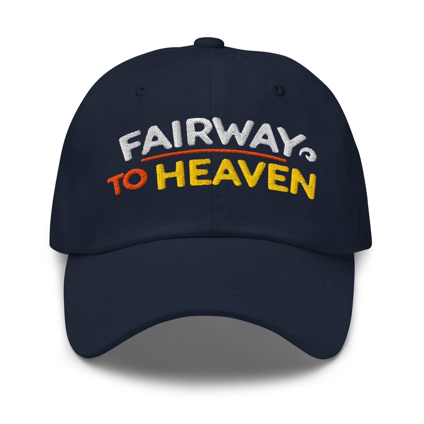 Fairway To Heaven Fun Spirit Embroidered Golf Cap - Funny Golf Tee by Swing Epic