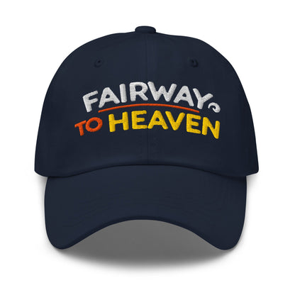 Fairway To Heaven Fun Spirit Embroidered Golf Cap - Funny Golf Tee by Swing Epic
