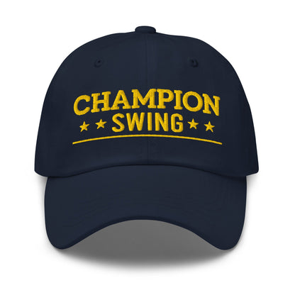 Champion Swing Embroidered Golf Cap - Funny Golf Tee by Swing Epic