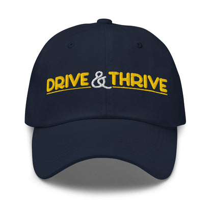 Drive & Thrive Embroidered Golf Cap - Funny Golf Tee by Swing Epic