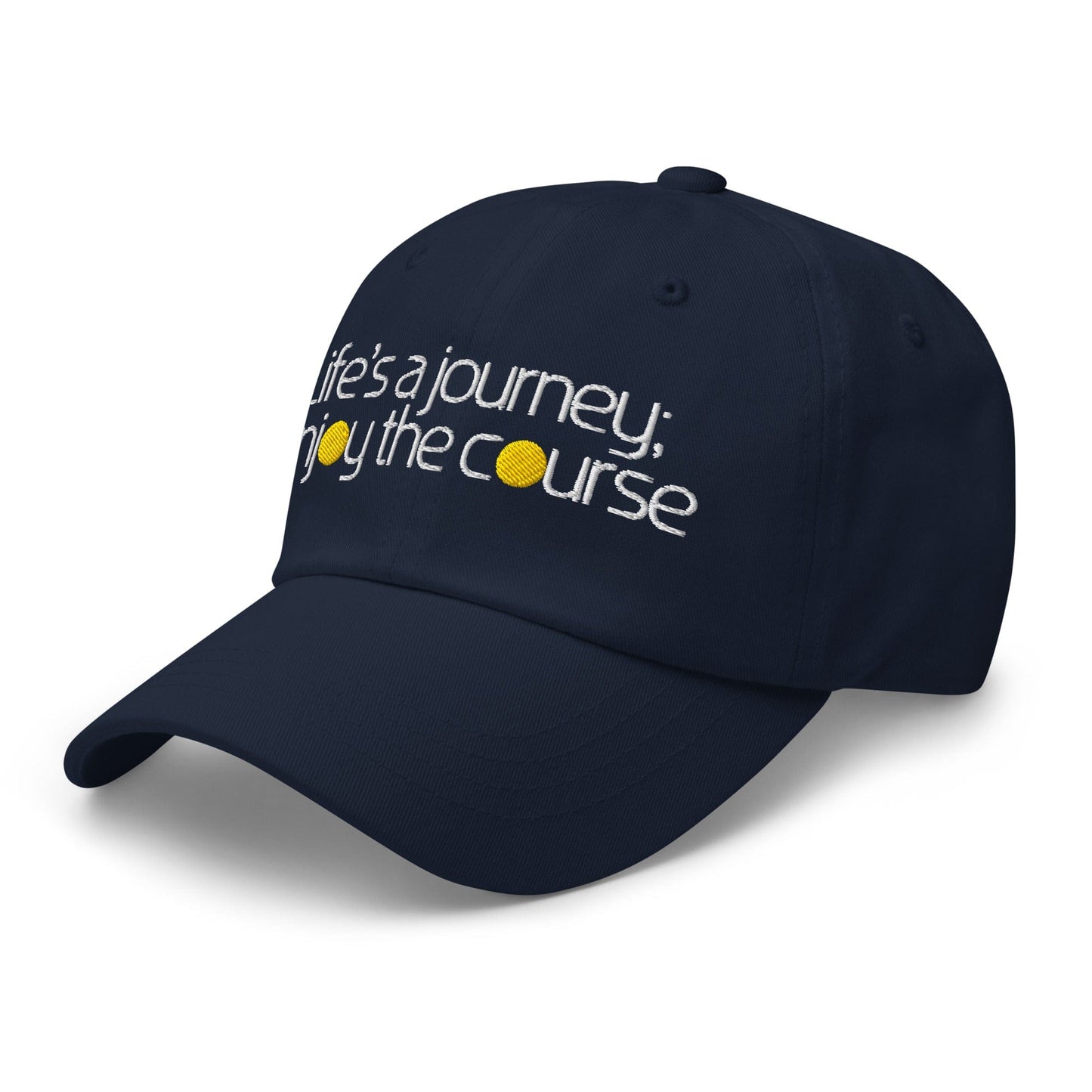 Life's a Journey Enjoy the Course Embroidered Golf Cap - Funny Golf Tee by Swing Epic