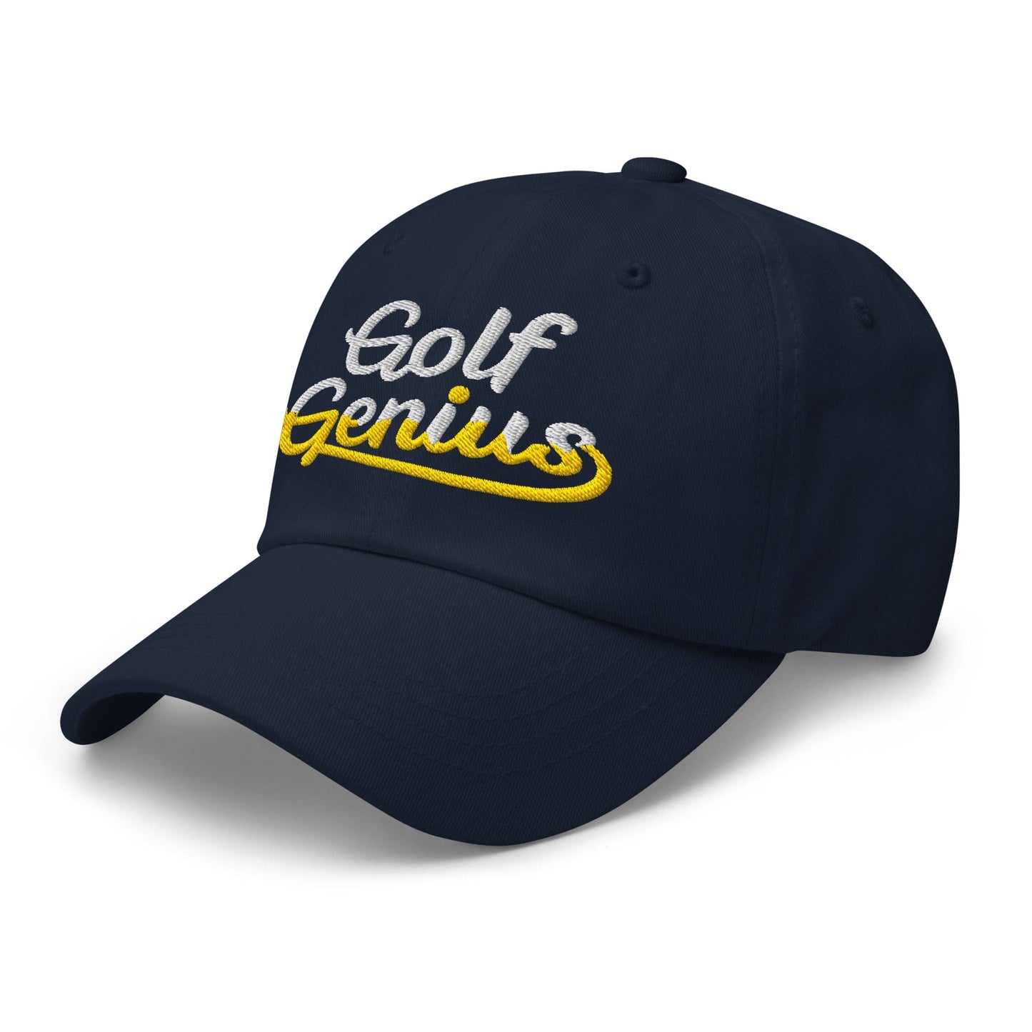 Golf Genius Quirky Fun Spirit Embroidered Golf Cap - Funny Golf Tee by Swing Epic